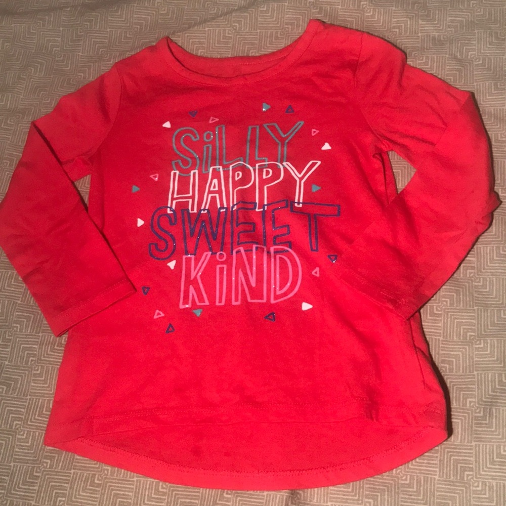 “SillyHappySweetKind” Toddler Girl’s Graphic Tee